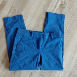 LOFT Womens Vibrant Blue Skinny Pants